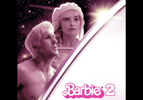 Space-themed Barbie 2 movie poster.